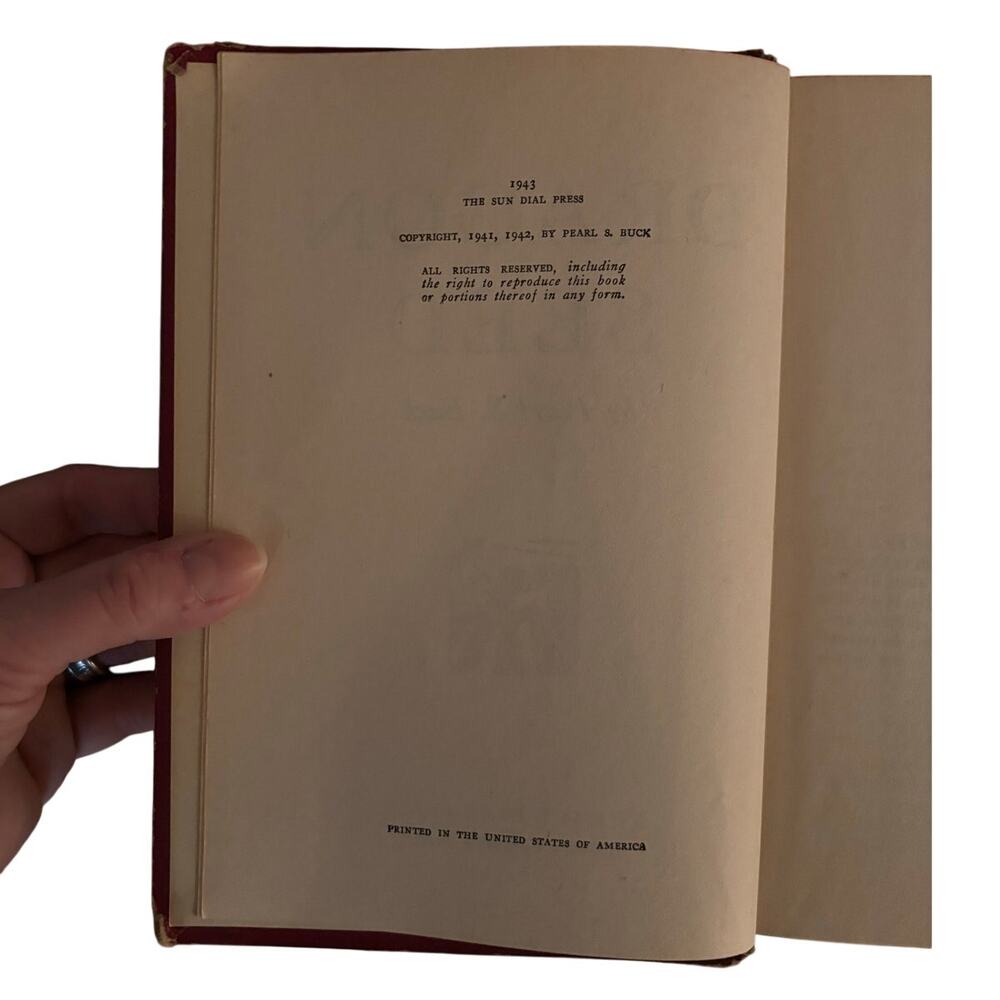 Vintage 1943 Dragon Seed by Pearl S. Buck, HC, Good Condition - Picture 3 of 5